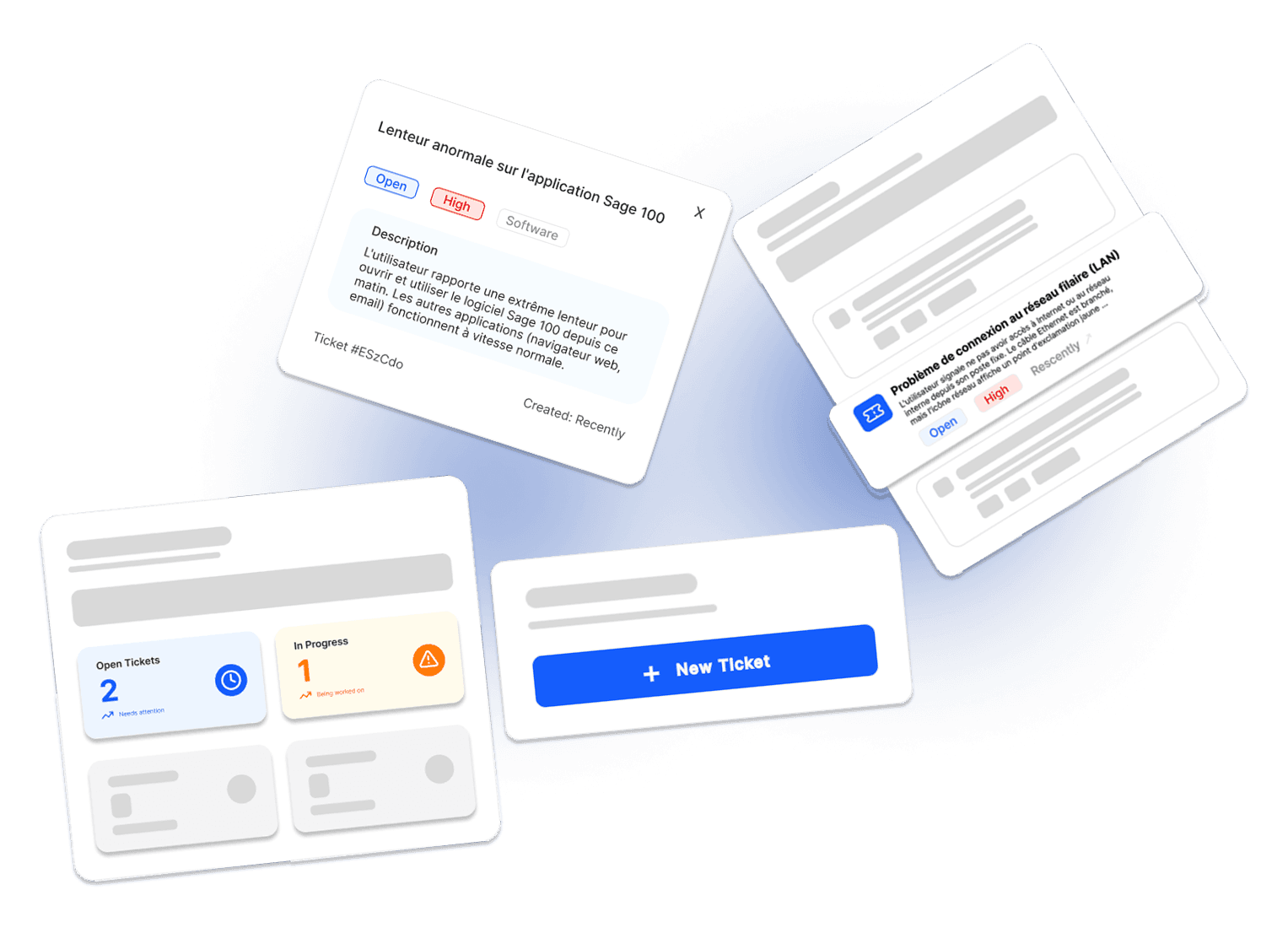 IT Helpdesk Dashboard Interface